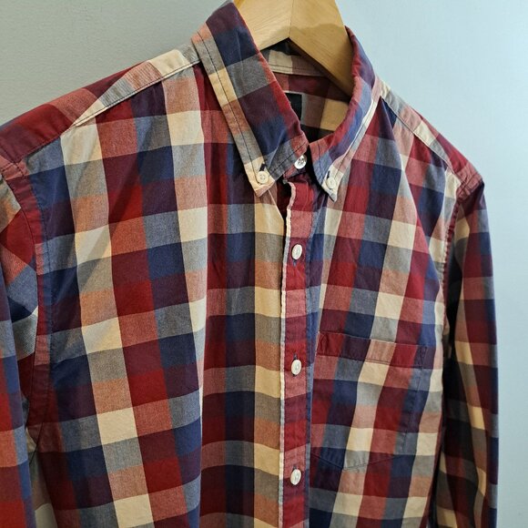 J. Crew Men's Medium Regular Fit 100% Cotton Button Down Shirt Style #C3724 - Picture 5 of 13